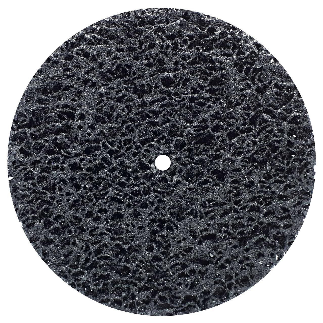 Круг зачисний Polystar Abrasive з нетканого абразиву, без тримача, чорний, 100 мм, 17589