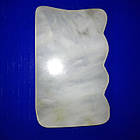 Скребок гуаша прямокутний з хвилями нефритовий, фото 3