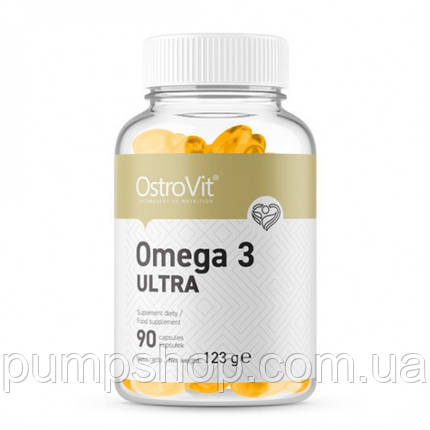Жирні кислоти омега-3 OstroVit Omega 3 Ultra 90 капс., фото 2