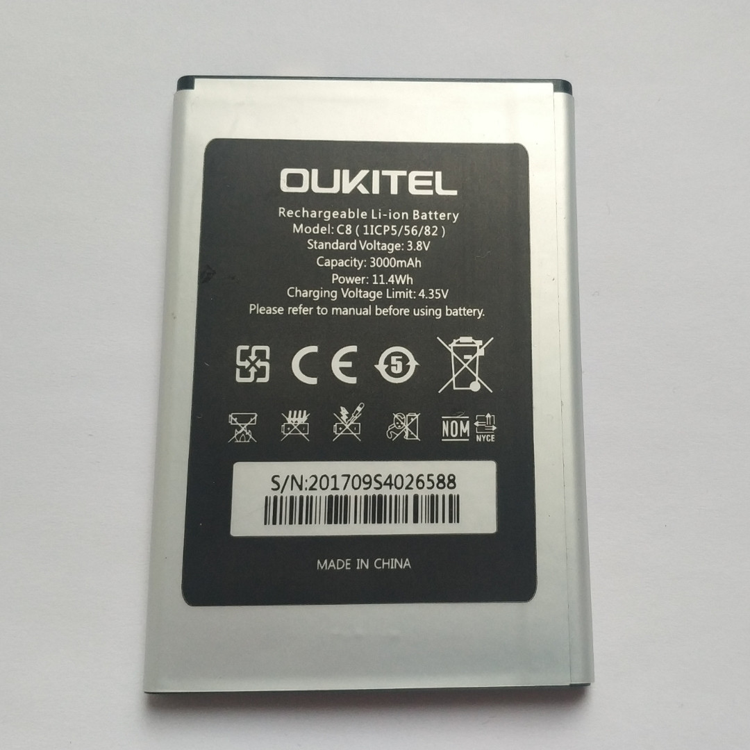 Акумулятор для смартфона для Oukitel С8 3000 mAh Б/У