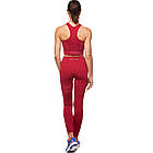 Комплект для занять фітнесом і йогою (лосини та топ) CO-8174 (лайкра, р-р M-L-40-48, червоний), фото 6