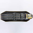 Пояс атлетичний шкіряний VELO VL-8179 (ширина-6in (15 см), р-р M-XXL довжина 110-125 см, з підкладкою для спини), фото 3