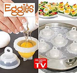 Набір для варіння яєць без шкаралупи, яйцеварка Eggies Еггіз, фото 3