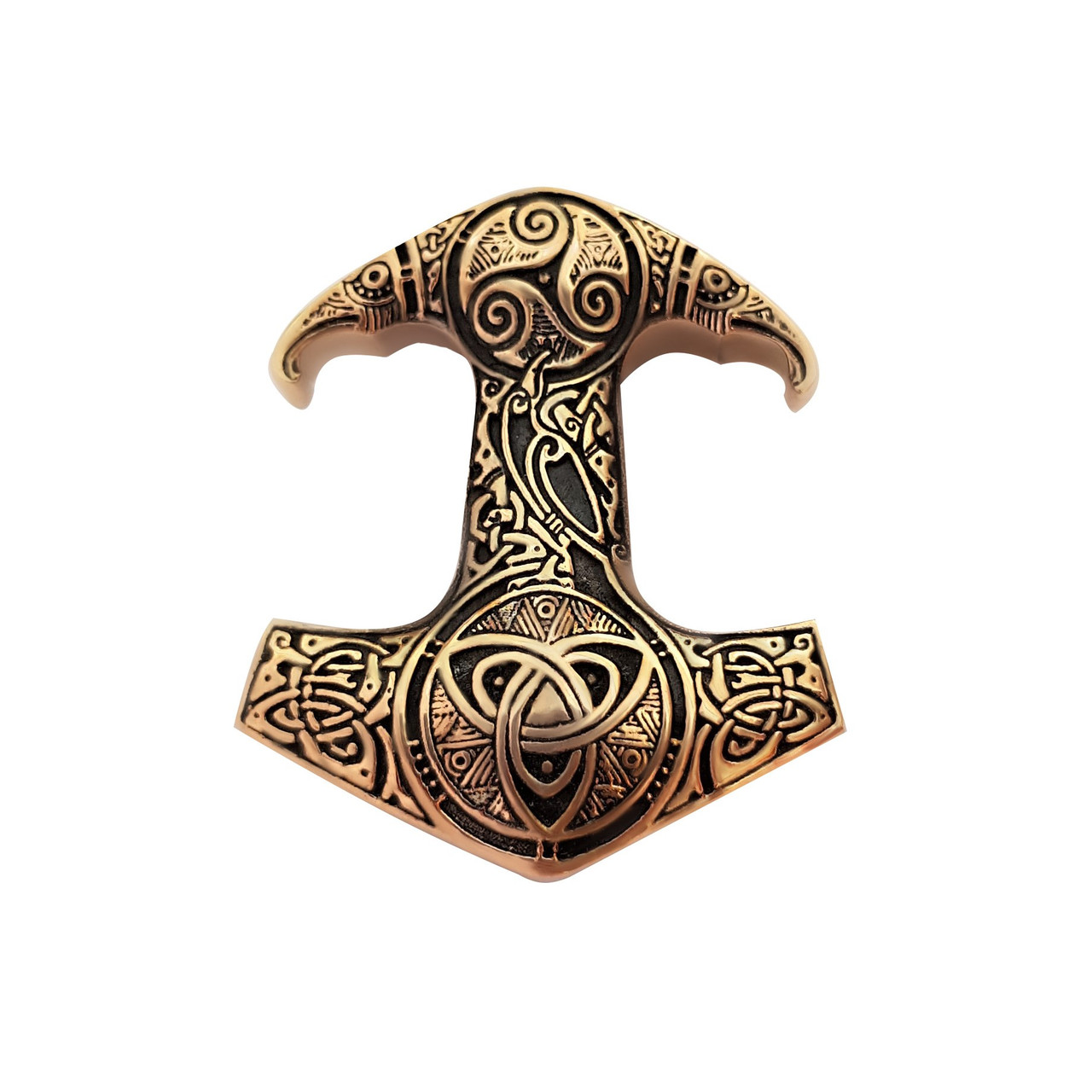 Молот Тора з Трикселем, Великий, Мьёльнир MIJOLLNIR Підвіска Амулет Талісман