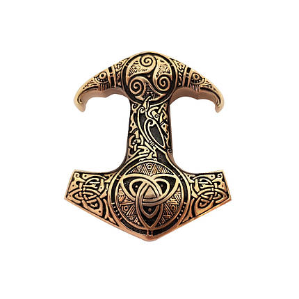 Молот Тора з Трикселем, Великий, Мьёльнир MIJOLLNIR Підвіска Амулет Талісман, фото 1