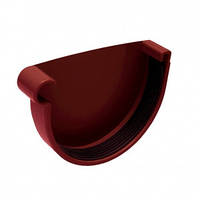 Заглушка желоба левая Rainway 90 мм, Цвет: Красный
