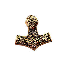 Молот Тора з ликом Тора, товстий Мьйольнір MIJOLLNIR кулон підвіска оберіг, фото 2