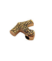 Молот Тора з ликом Тора, товстий Мьйольнір MIJOLLNIR кулон підвіска оберіг, фото 4