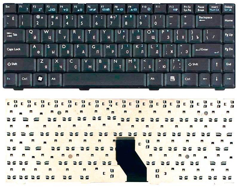 Клавіатура для ноутбука для ноутбука Benq Joybook (R43, R43C, R43E, R43CE, R43EG, R43CF, Q41) Black