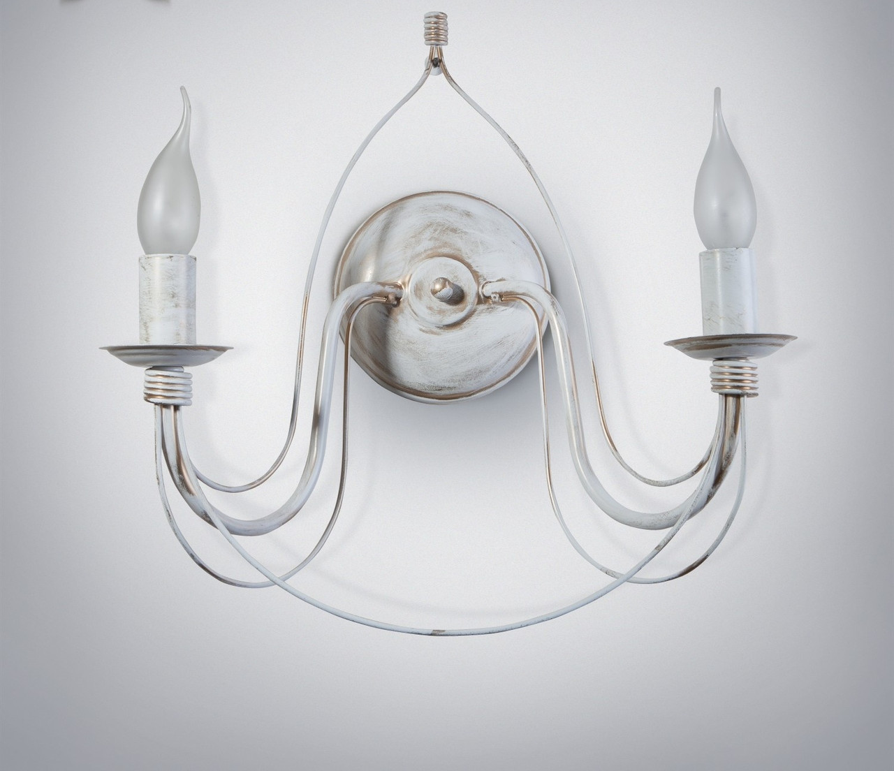 Бра 2-х ламповое, настенный светильник в классическом стиле 18320-1