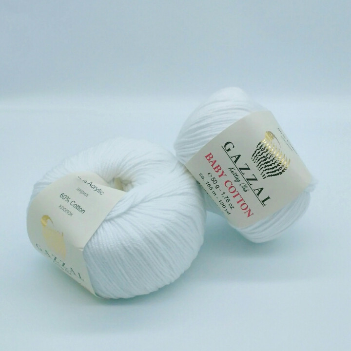 Gazzal Baby Cotton цвет белый 3432 - фото 1 - id-p1102463456