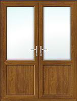 Пластикові міжкімнатні штульпові двері ламінація з обох боків