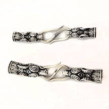 Кінцевики Голови на браслет Вовк 2 розміру, фото 4