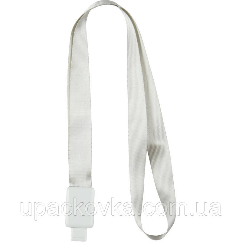 Шнурок для бейджа Axent Office 4560-03-А с ретрактором, сірий, фото 1