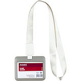 Шнурок для бейджа Axent Office 4560-03-А с ретрактором, сірий, фото 3