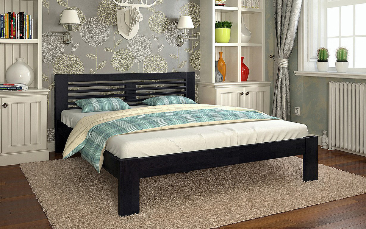 Ліжко дерев'яне двоспальне Шопен ТМ Arbor Drev
