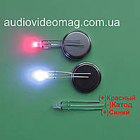 Світлодіод 3V 3 мм з загальним КАТОДОМ, двоколірний, червоний і синій