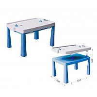 Пластиковий стіл з насадкою для аерохокея (синій) Doloni (04580/1)