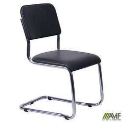 Офісний стілець Квест хром/кожзам AMF