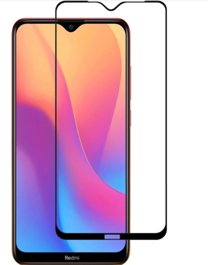 Захисне закалене скло для смартфону Xiaomi redmi 8 (Чорне)