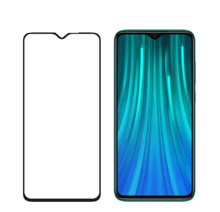 Захисне закалене скло для смартфону Xiaomi redmi 8A (Чорне)