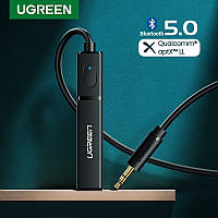 Передавач Ugreen CM107 AptX Low Latency 3.5mm mini Jack Transmitter Bluetooth 5.0 Black (40761)