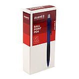 Ручка кулькова автоматична Axent City AB1082-02-A, синя, 0.7 мм, фото 2