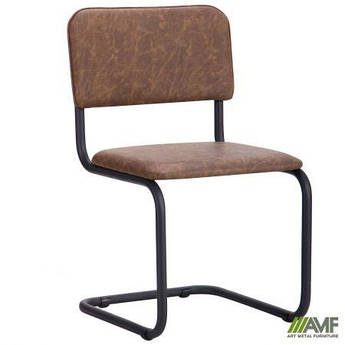 Офісний стілець Сильвія чорний каркас/WAX Coffee AMF