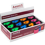 Точилка з контейнером Axent Neon soft 1158-A, асорті кольорів, фото 3