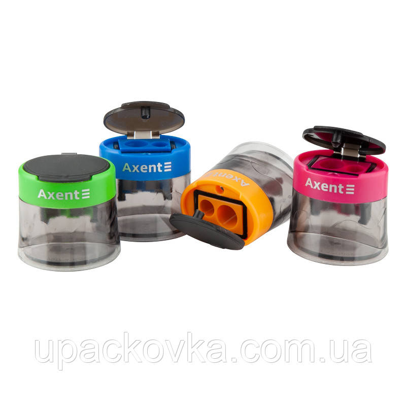 Точилка з контейнером Axent Style 1160-A, асорті кольорів
