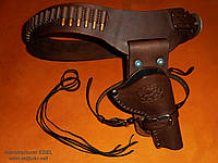 Кобура ковбойская-спортивно-развлекательная для пневматического револьвера Umarex Colt SAA .45-7.5" US Marshal