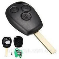 Авто ключ RENAULT (Рено) 3 кнопки, лезо VA 2, з чіпом ID 46 (PCF 7946), 433 MHz