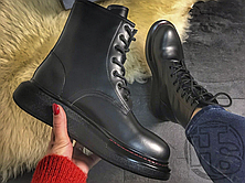 Жіночі кросівки Alexander McQueen Lace-Up Boots Black AM20201, фото 3