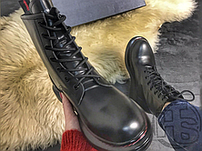 Жіночі кросівки Alexander McQueen Lace-Up Boots Black AM20201, фото 4