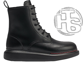 Жіночі кросівки Alexander McQueen Lace-Up Black Boots