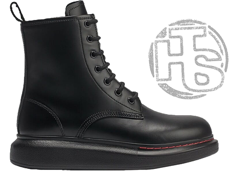 Жіночі кросівки Alexander McQueen Lace-Up Boots Black AM20201, фото 1