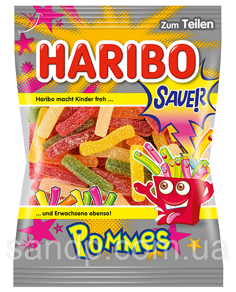 Желейні цукерки Картопля Фрі Харибо Haribo 200гр