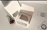 Коробка для 1 кекса, маффіна, капкейка / 1 кекса, маффина, капкейка. 90х90х90 мм, фото 3