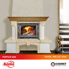 Облицовка камина Браво Эко + каминная топка KAWMET W6