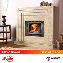Облицовка камина Браво Сицилия + каминная топка KAWMET W6