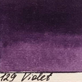 Рідка акварельна фарба 129 фіолетова, 30мл LIQUAREL, фото 2