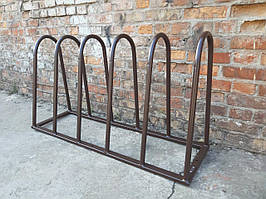 Велопарковка на 5 велосипедів, стійки для велосипедів, паркінг для велосипеда, 1,3м коричнева