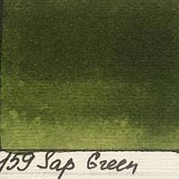Рідка акварельна фарба 159 зелена насичена, 30мл LIQUAREL