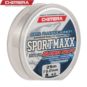 Флюорокарбон 100% Chimera SportMaxx 25м. 0.21 мм, 4.0 кг