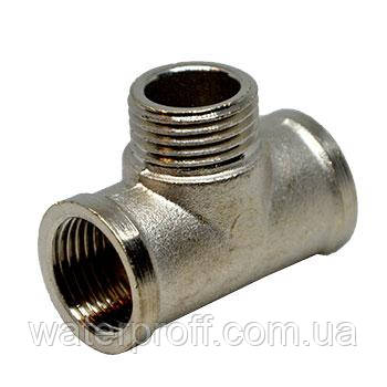 Трійник Lexline нікель 1/2"в-1/2"н-1/2"в