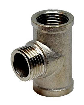 Трійник Lexline нікель 1/2"в-1/2"н-1/2"в, фото 4