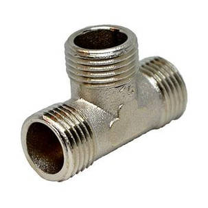 Трійник Lexline нікель 1/2"н-1/2"н-1/2"н, фото 1