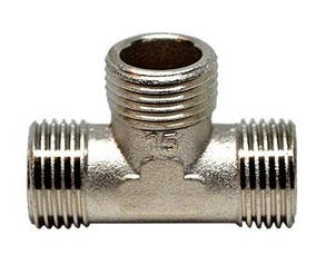 Трійник Lexline нікель 1/2"н-1/2"н-1/2"н, фото 3