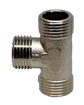 Трійник Lexline нікель 1/2"н-1/2"н-1/2"н, фото 4