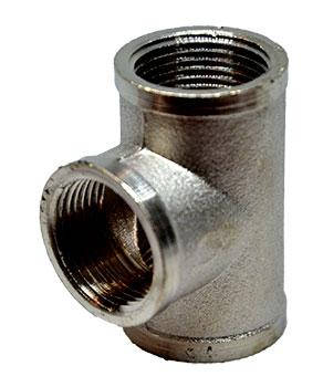 Трійник Lexline нікель 3/4"в-3/4"в-3/4"в, фото 4